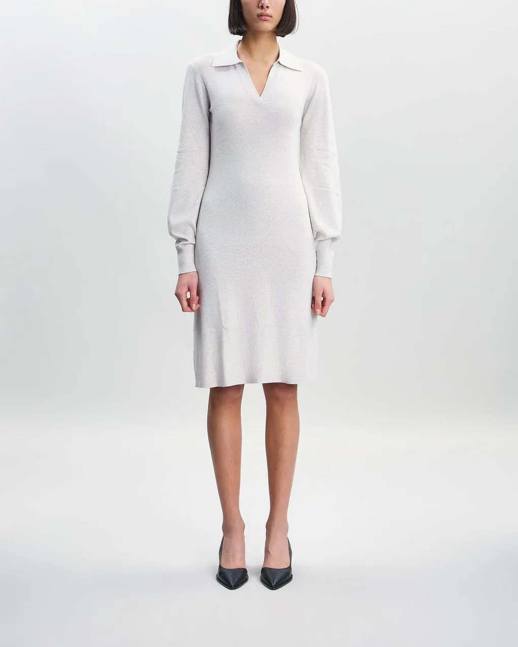 Filippa K   Dress Knit Polo Taupe 
